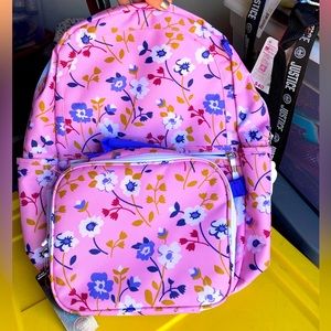 New Flower Backpack with matching lunch box set!